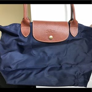Longchamp small tote- navy blue